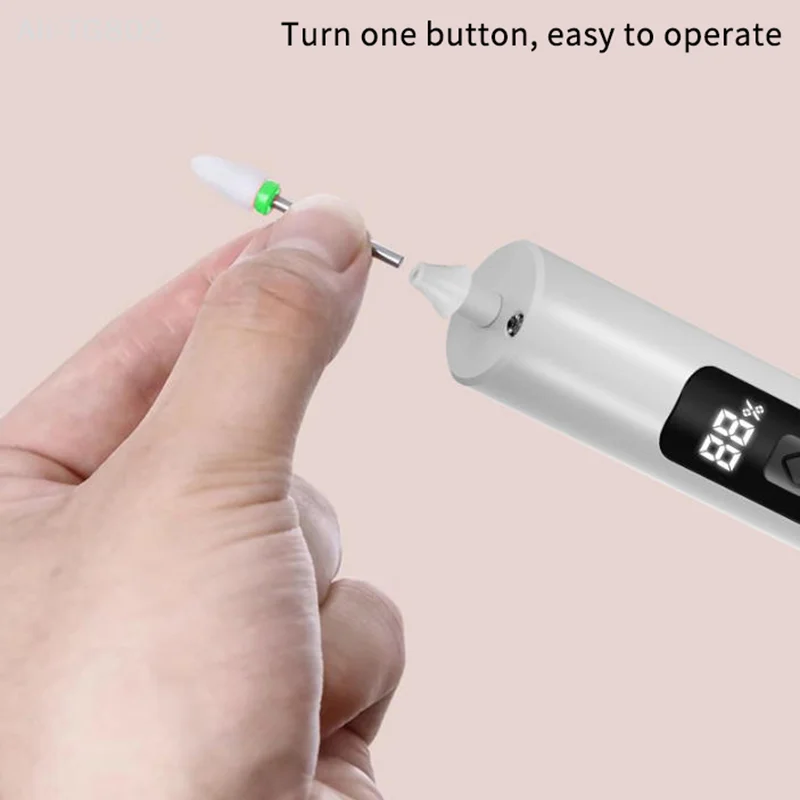 

Wireless Nail Drill 35000RPM Manicure Cutter Nail Repair Pedicure Milling Cutter Polisher Sander USB Rechargeable Nail File