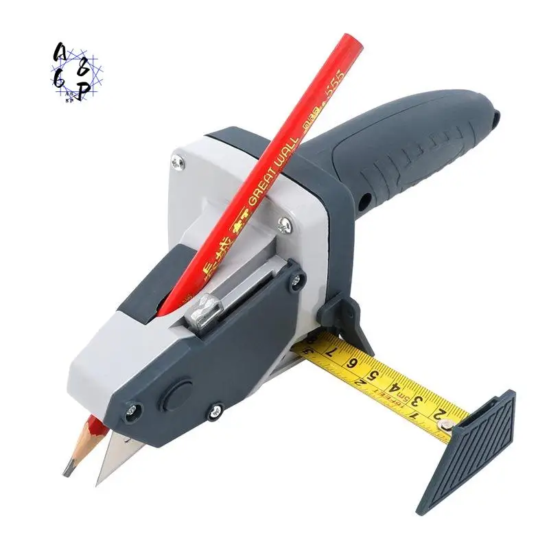 

Набор инструментов для резки гипсокартона A68P с рулеткой, карандашом и 5 дополнительными лезвиями - профессиональное оборудование для резки гипсокартона