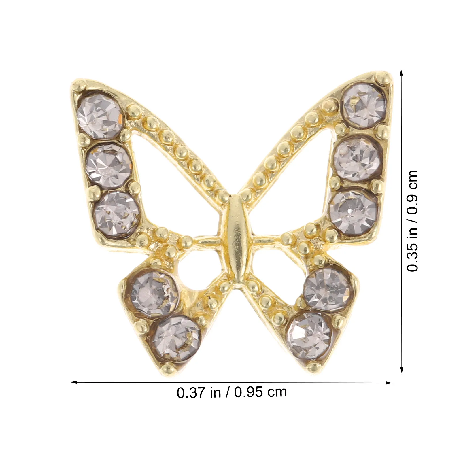 20 Pezzi di Decorazioni per Unghie a Forma di Farfalla, Strass Lucidi per Nail Art, Accessori per Donne, Decorazioni Fai-da-Te per Borse, Scarpe e Vestiti