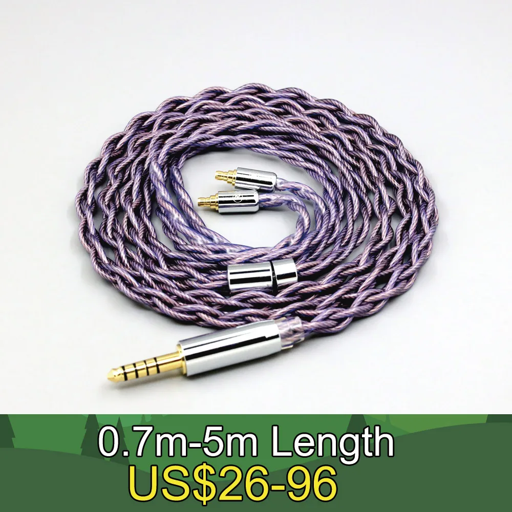 Type2 1.8mm 140 cores litz 7N OCC Headphone Earphone Cable For Sennheiser IE100 IE400 IE500 Pro 4 core 1.8mm LN007883