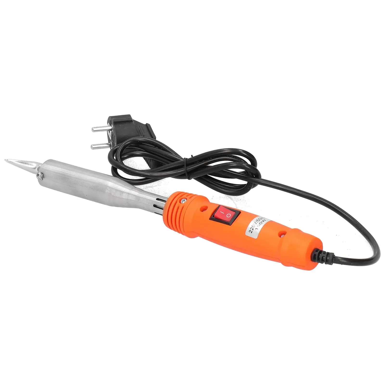 150W Electric Soldering Iron with Elbow Tip Heat-Resistant Handle and Switch, Repair Tool with 16A EU Plug 220V