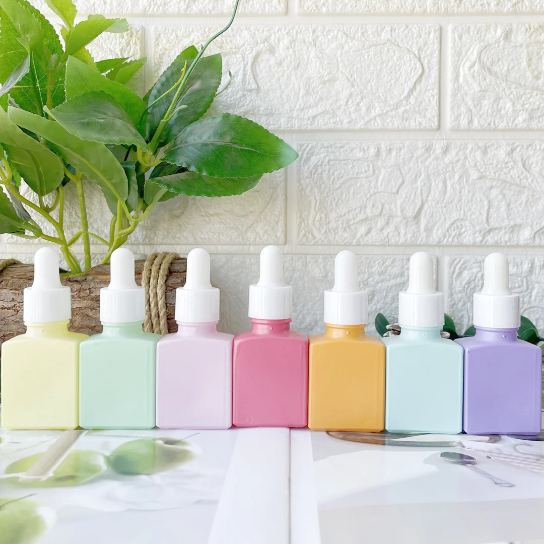 330* 15ml Refilable Colorful Glass Dropper Bottles Hair Essential Oils Perfumes Serum Emulsions Beauty Cosmetic Travel Container