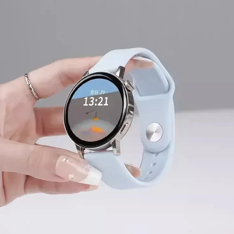 

Силиконовый ремешок для Samsung Galaxy Watch 7 6/5/pro/4/6 Classic/active 2 43-47-44 мм 20 мм/22 мм спортивный браслет huawei gt 4/3/2 ремешок