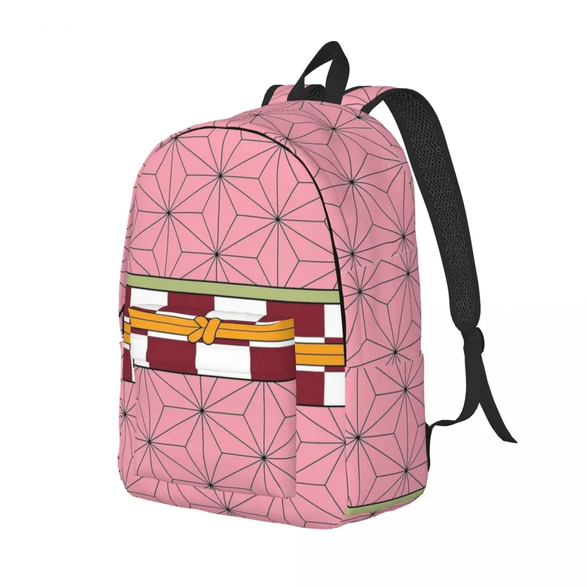 Demon Slayer Nezuko Kamado Backpack Elementary High College School Student Bookbag Teens Daypack Lightweight