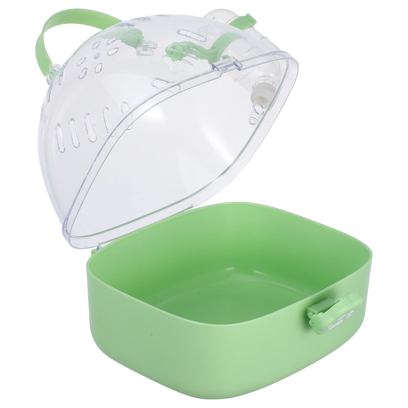 

Portable Pet Cage Hamster Carrier Light Green Abs Bunny Carriers for Rabbits Travel