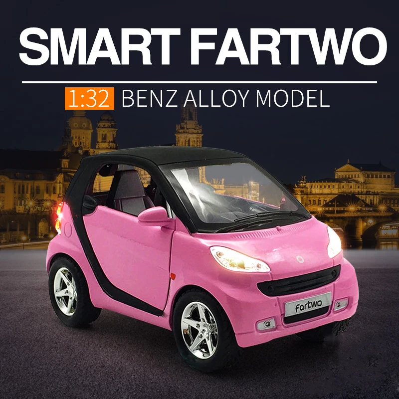 1:32 Simulation Car Smart Alloy Car Model Diecast Metal Toy Vehicles Mini Car Model Sound and Light Collection Toy Gift