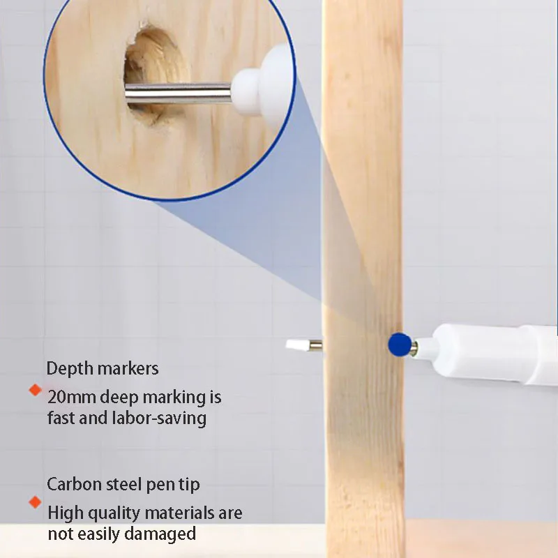 Marqueur à pointe longue pour site huileux, crayon de marquage spécial maçon, séchage rapide, étanche et allongement du vert à l'huile, travail de calcul