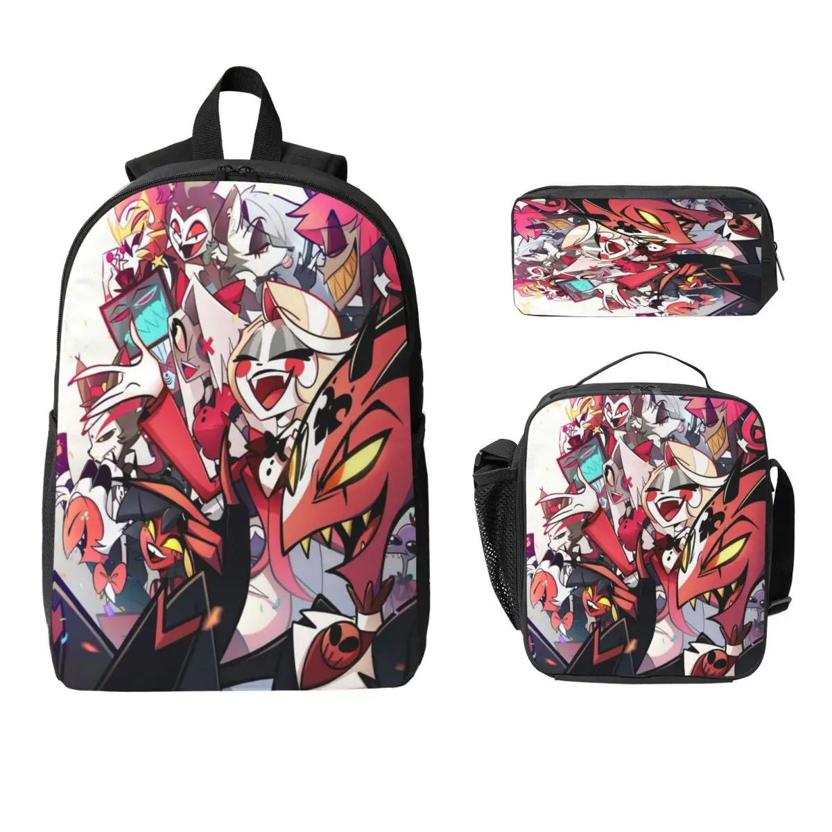 مجموعة حقائب مدرسية لفندق Hazbines مكونة من 3 قطع لصبي فتاة صناديق أقلام رصاص مجموعات حقائب الظهر مع صندوق الغداء لطلاب المدارس Daypack #1