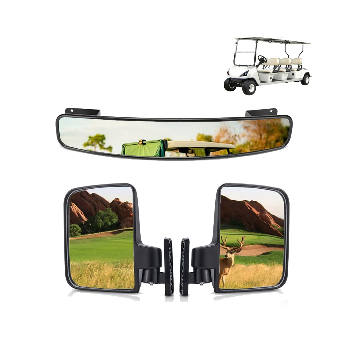 Car Center Mirror Rearview Mirror Convex Backing Mirror Backing Mirror Central Side Mirror Auto Supplies