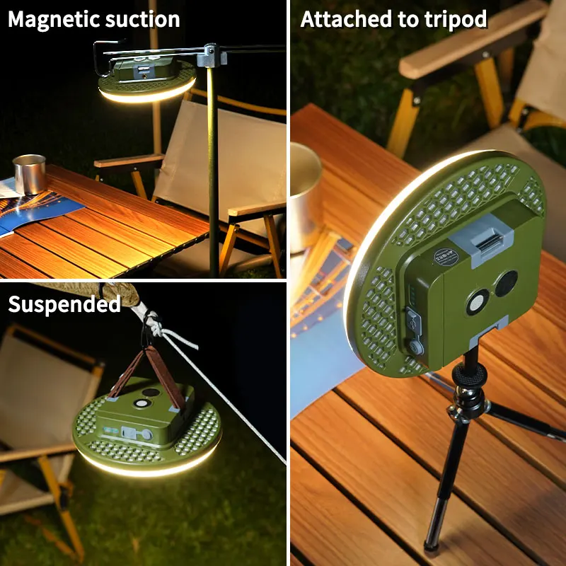 MOSLIGHTING Camping Lantern Portable LED Tent Light Rechargeable Searchlight Outdoor Emergency Light Waterproof Hang Night Lamp