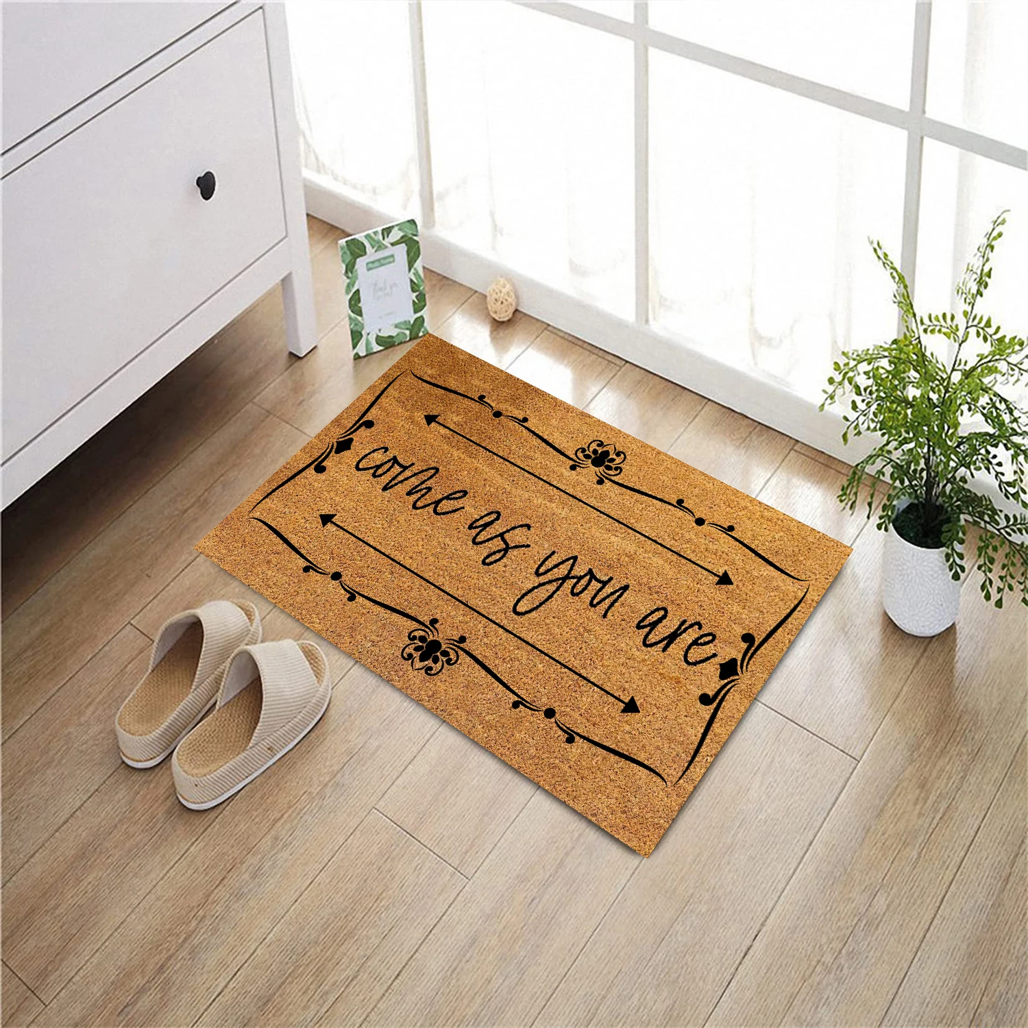 

Come As You are Entrance Doormat, Anti-slip Rubber Floor Mats, Ins Style Porch Rug,Entryway Door Mat, Home Decor Carpet