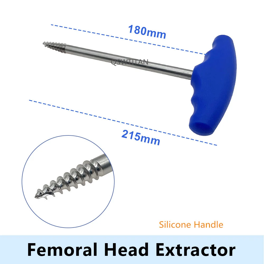 Orthopedic hip extractor Femoral head extractor Hip Joint Replacement Instrument silicone/ wood Handle Acetabulum Femur