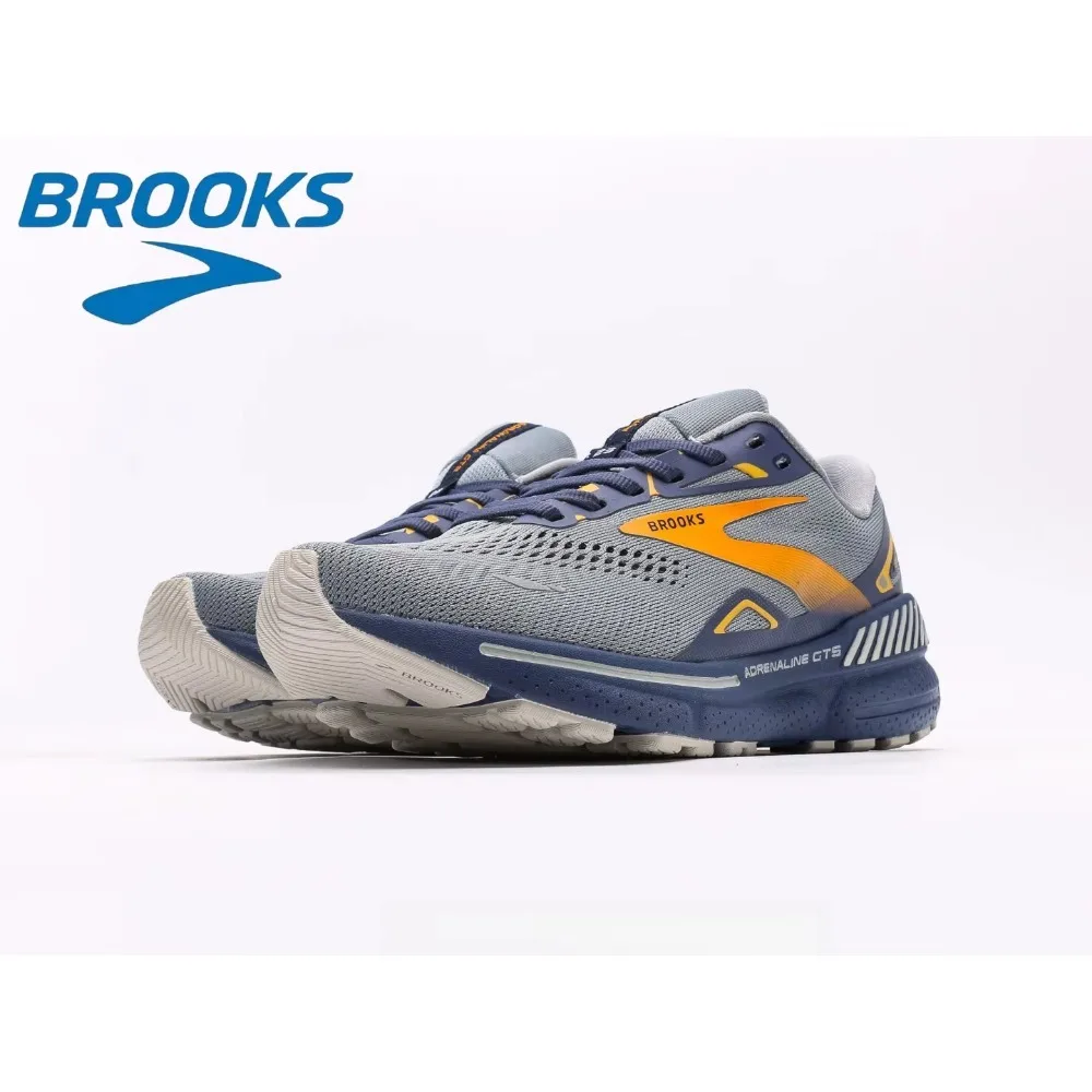 أحذية رياضية رجالية من Brooks Adrenaline Gts 23 أحذية ركض غير رسمية مبطنة ماراثون نيتروجين للركض أحذية تدريب لمسافات طويلة