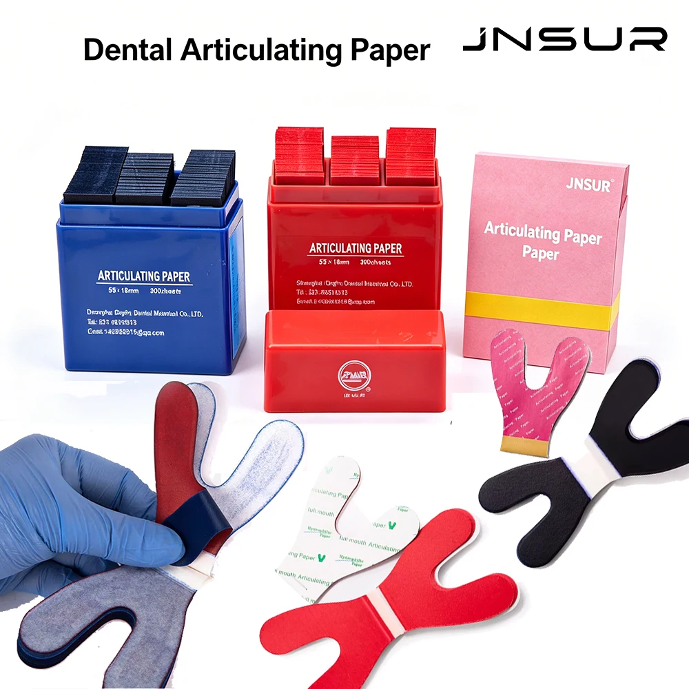 JNSUR Dental Articulating Paper Y Shape Articulating Paper Dental Lab Dentistry tool Articulation Paper Dentistry Materials