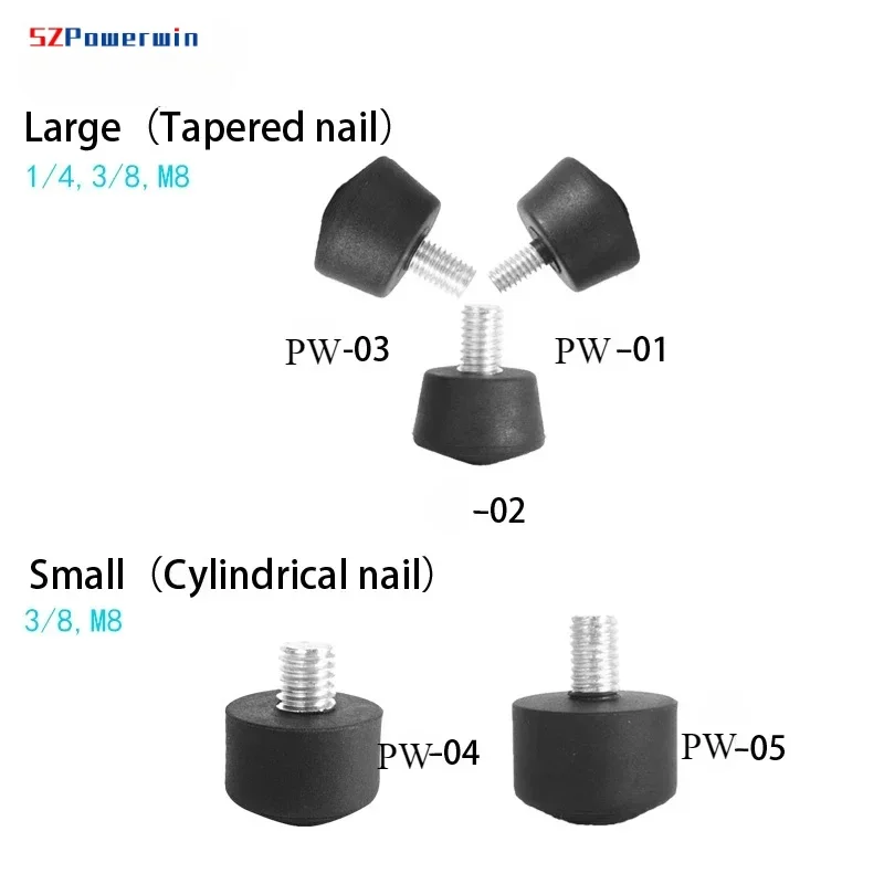 SZPowerwin 3pcs/lot Rubber Camera Monopod Tripod Foot Pad 3/8 M8 1/4 I Anti Slip Tripod Area Release Foot Pad For Tripod Monopod
