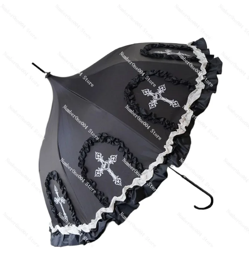 

Lolita Princess Sun Umbrella, Colorful Lace Birdcade Parasol, Cute Sunshield & UV Protection for Women, Vinyl Umbrella
