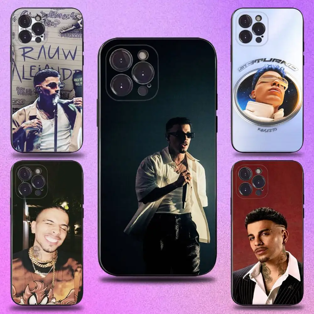 

Rauw Alejandro Cosa Nuestra Phone Case For iPhone 16,15,14,13,12,11 Plus,Pro Max,XS,X,XR,SE,Mini,8,7,Soft Silicone Black Cover
