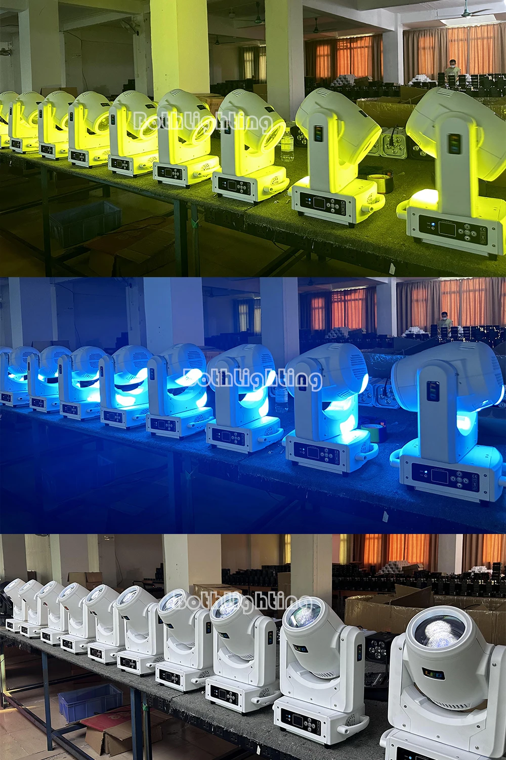 

Bothlighting 2pcs 100w Beam Moving Head Light with Battery&Wireless LED Stage Lighting for Disco Party Wedding