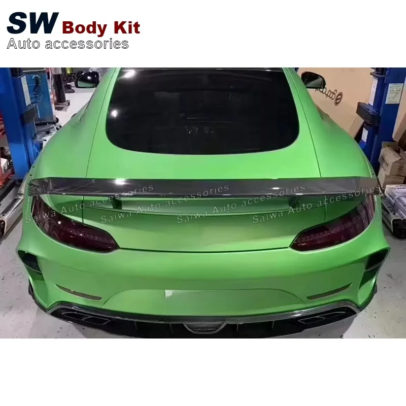 MSY Style Carbon Fiber Spoiler for Mercedes Benz AMG GT GTC GTS GTR 2014-2023 Rear Trunk Spoiler Guide Wing Car Auto Parts
