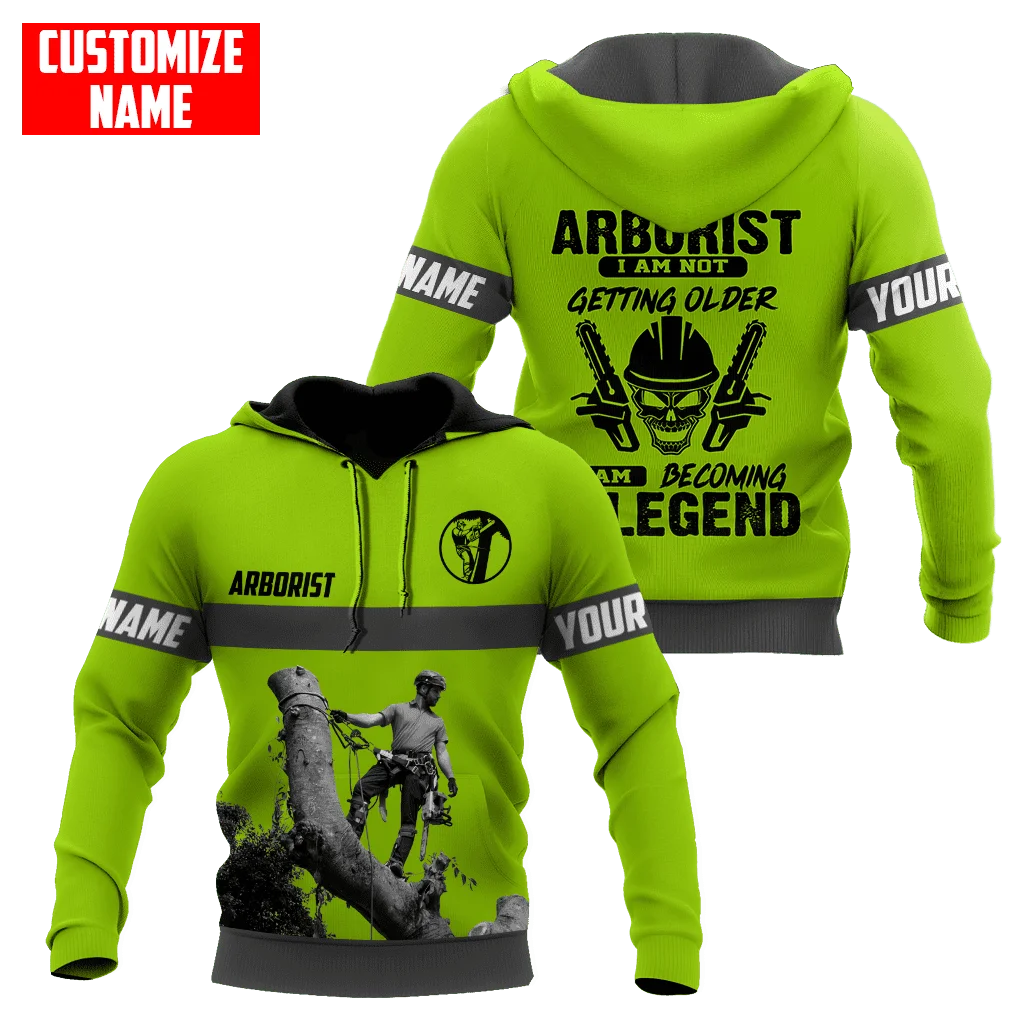 Custom Name Arborist 3D Printed Hoodies Men/women Hipster Green Streetwear Outfit Hiphop Hoody Sweatshirts Men's Clothing Tops-3