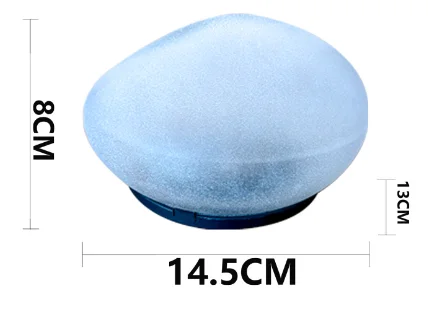 1 قطعة توهج حصاة الحجر الشمسية مصباح مقاوم للماء في الهواء الطلق أضواء الحديقة للفناء الخلفي مسار بارك حديقة في الشرفة ديكور المناظر الطبيعية #6