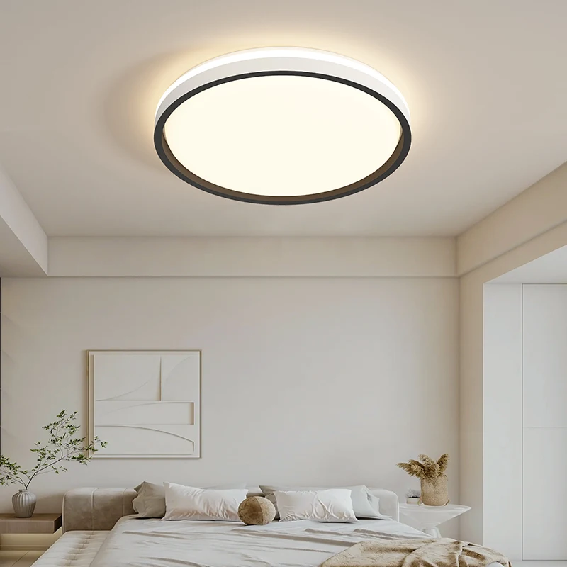 Lâmpada do teto LED moderno para sala de estar, quarto, vestíbulo, estudo, luz, controle remoto, proteção para os olhos, luminárias domésticas