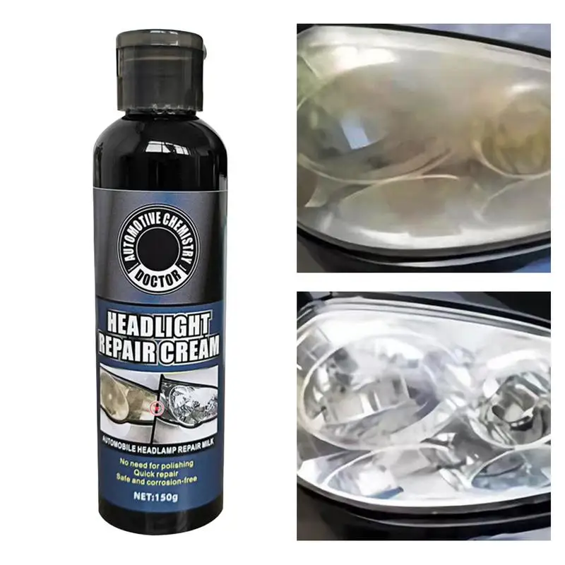 

Car Headlight Restoration Polishing Kits Headlamp Scratch Remover Repair Cleaning Paste Remove Oxidation Headlight Polish Liquid