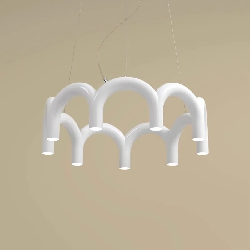 Nordic Designer U-shaped Chandeliers Modern Art Pendant Lights for Dining Room Bar Bedroom Led Lighting Lamp Home Decor Fixtures