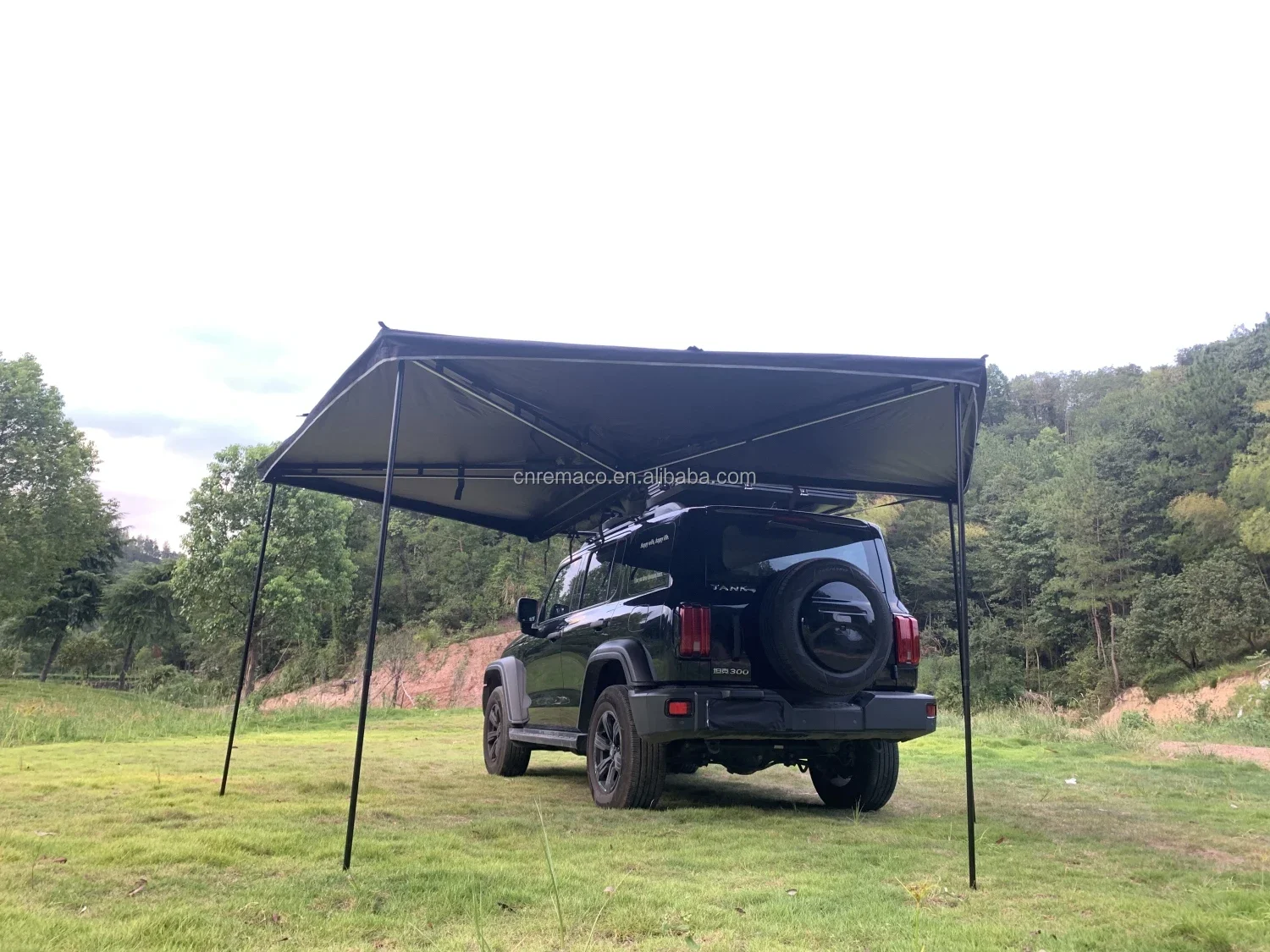 Toldo independiente de 270 grados, lado del coche, camión, furgoneta, resistente, para exteriores, 2,2 M, independiente, con Led