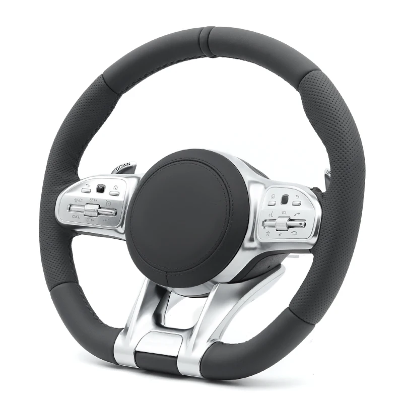 Real Nappa Leather Car Steering Wheel for Mercedes Benz AMG E63 E43 S63 S65 C200 W167 W177 W190 W205 C205 W206 W213 W217 W222