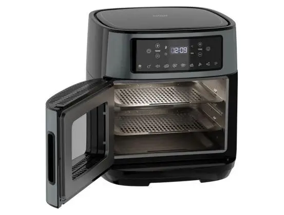 مقلاة هوائية Wap Airfry Oven WAOD2 باللون الأسود والإينوكس الرقمي مع مؤقت 12 لتر FW010509 - 220 فولت