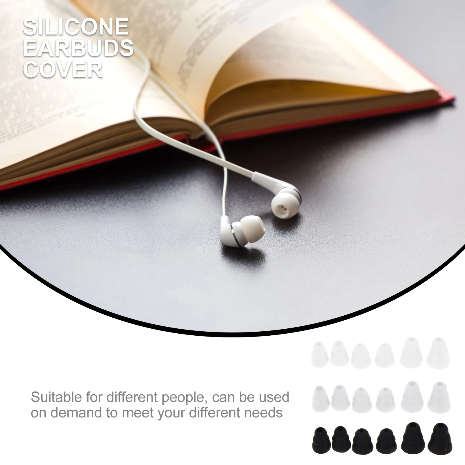 

Ear Buds In-ear Headphone Silicone Sleeve Earphones Cover Silica Gel Earbud Covers Tips