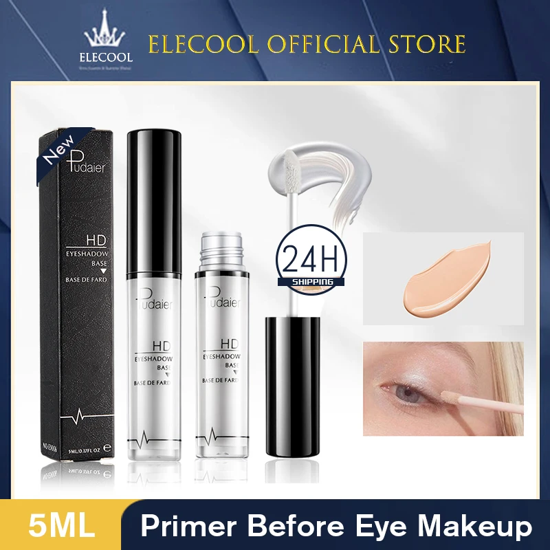 Primer para os olhos, creme base para os olhos, primer para pálpebras de longa duração, base líquida à prova d'água, base para sombra, corretivo, maquiagem hidratante