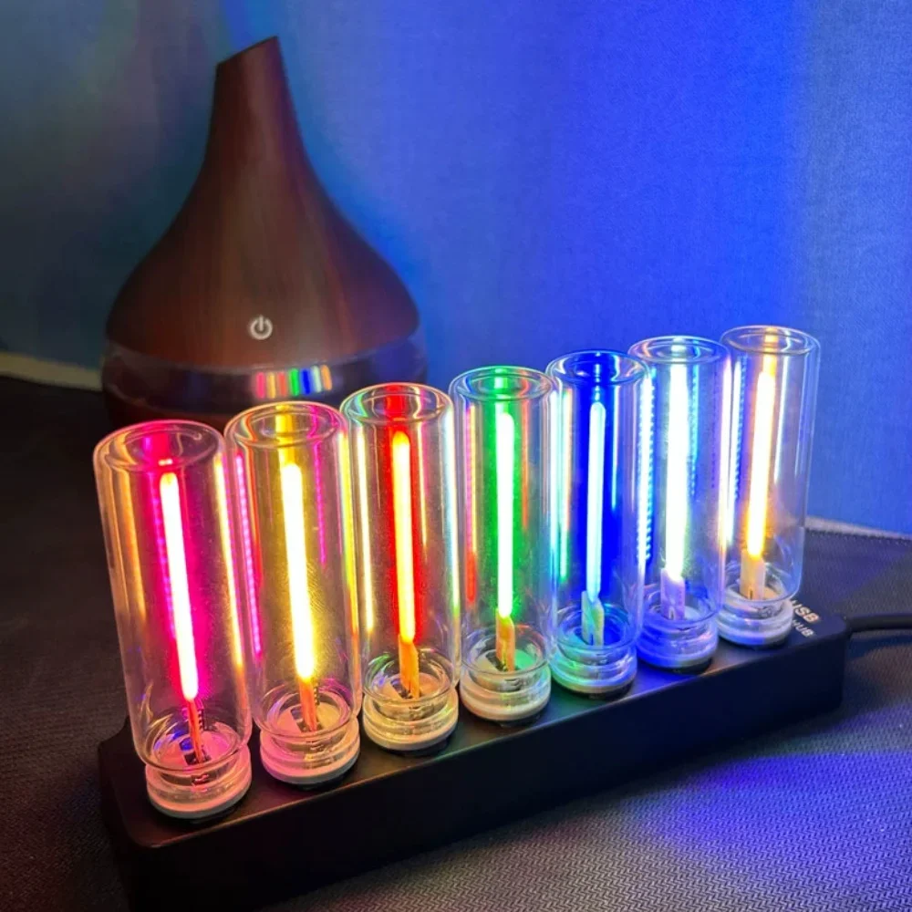 Touch Control USB LED Filament Bulb Car Atmosphere Light Mini Night Lamp Incandescent Style for Car Interior Bedroom Decor