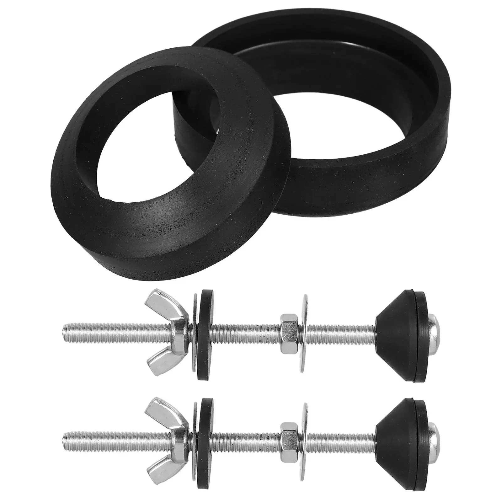 

Toilet Tank Bolts Metal Screws Gaskets Replacement Parts Water Tank Hardware Extended Compatibility Sealing Long Rods Leakproof