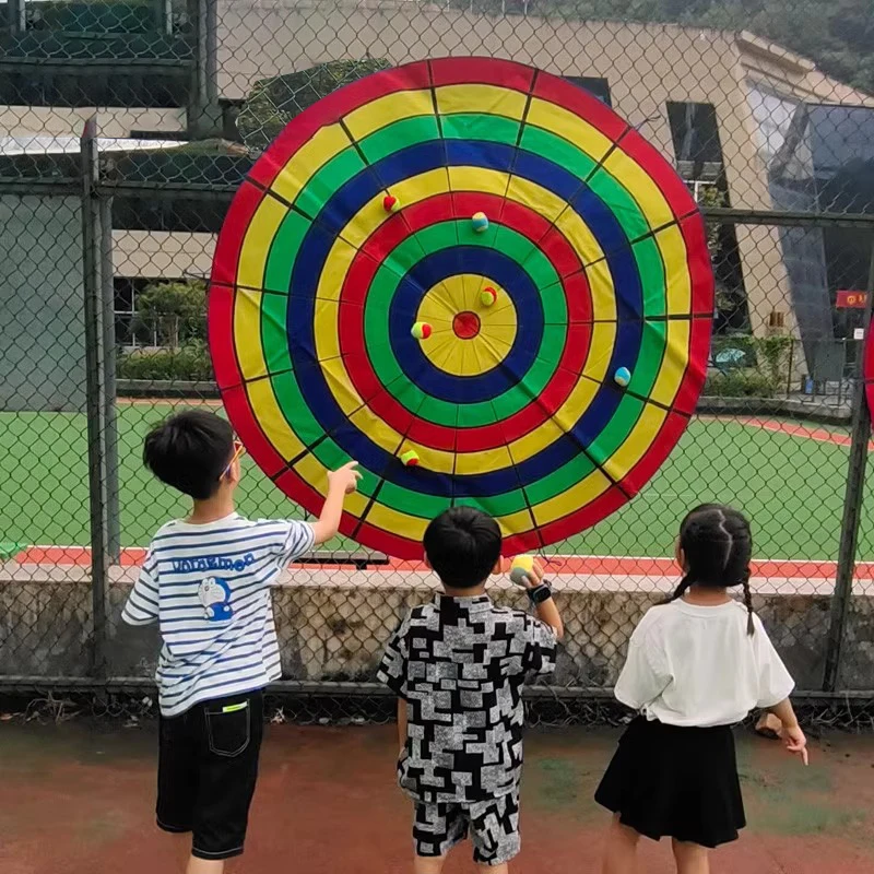 

Outdoor game dart game set round cloth target outdoor throwing ball sticky ball target toy 20 balls parent-childinteractive game