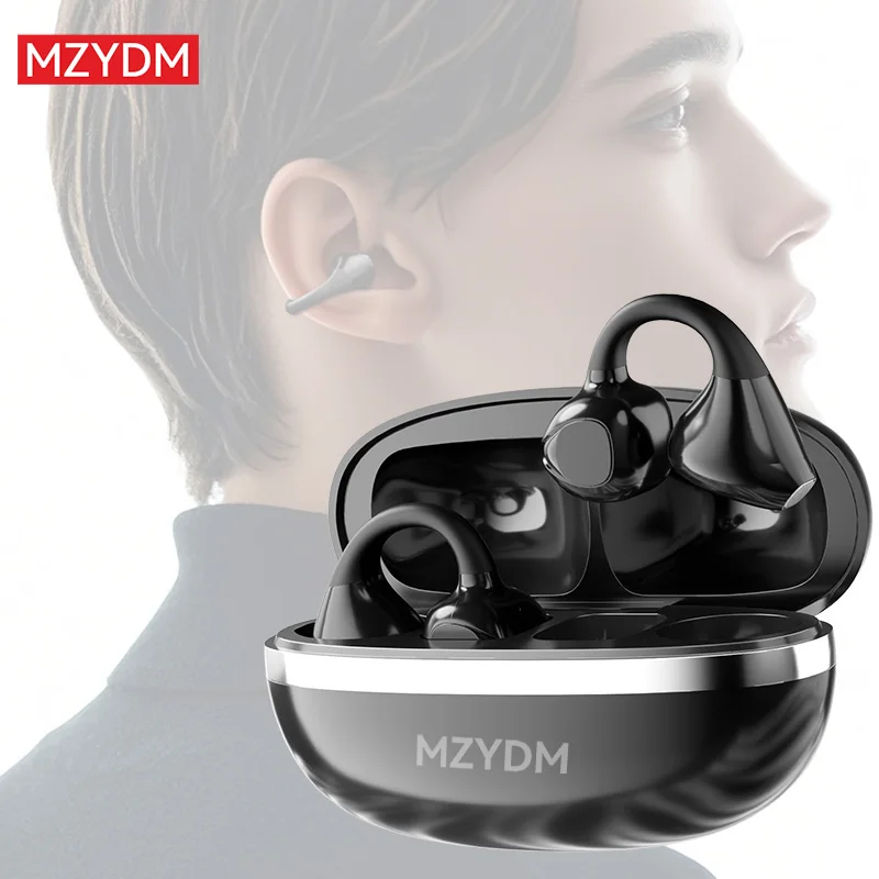 سماعات بلوتوث لاسلكية 5.4 مفتوحة الأذن كليب سماعات الأذن الرياضية خطافات الأذن HiFi ستيريو الصوت إلغاء الضوضاء مقاوم للماء للجري #3