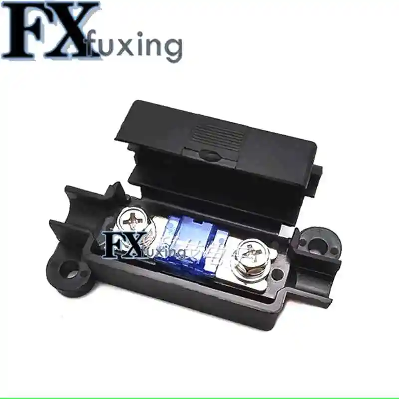 1Set Auto Fuse Flat Plate Type 32V Fork Type Bolt Battery Fuse Car Modification Stand 30A-100A Fuse Box