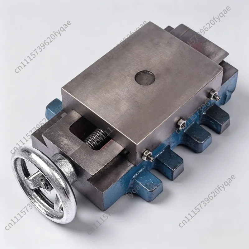 Precision heavy duty cross table dovetail groove trailer hand crank screw moving cross table slider one-way guide
