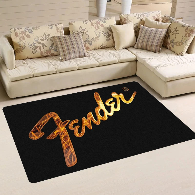 Carpets F-Fender Guita Bathroom Mat Carpet Entrance of House Kitchen Rug Rugs Balcony Aesthetic Room Decoration Home Foot Door