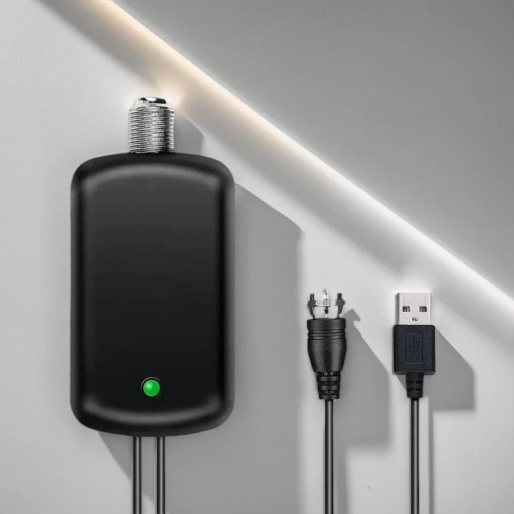 1PC Digital TV Antenna Amplifier – 4K UHD Signal Booster & High-Definition TV Signal Receiver