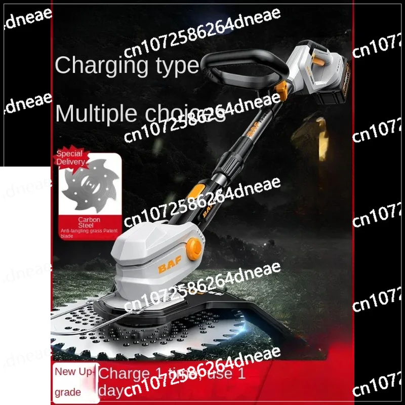 

Electric Lawn Mower, Small Household Grass Trimmer, Charging Lawn Edger, Multi-functional Brush Cutter A