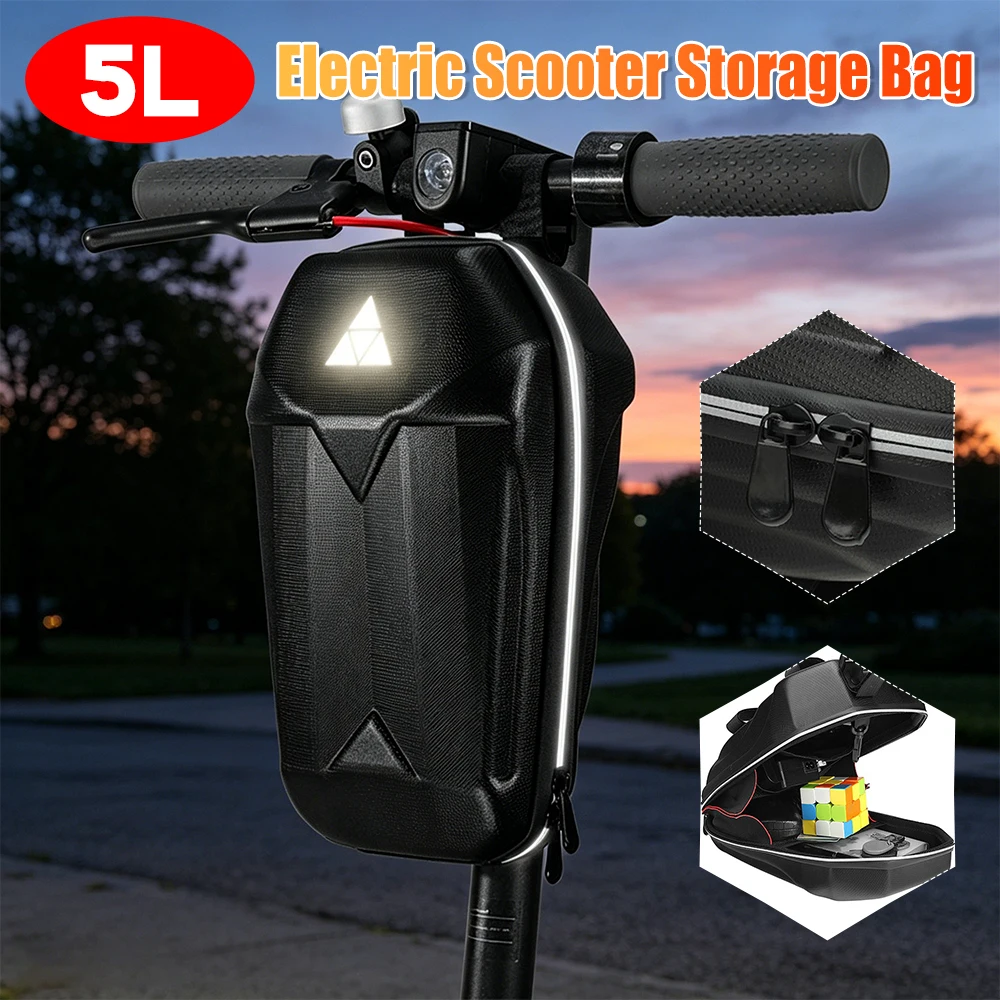 

5L Electric Scooter Bag Skateboard EVA Hard Shell Waterproof Built-in Compartment Storage Bag for Xiaomi Mijia M365 Bike Bag