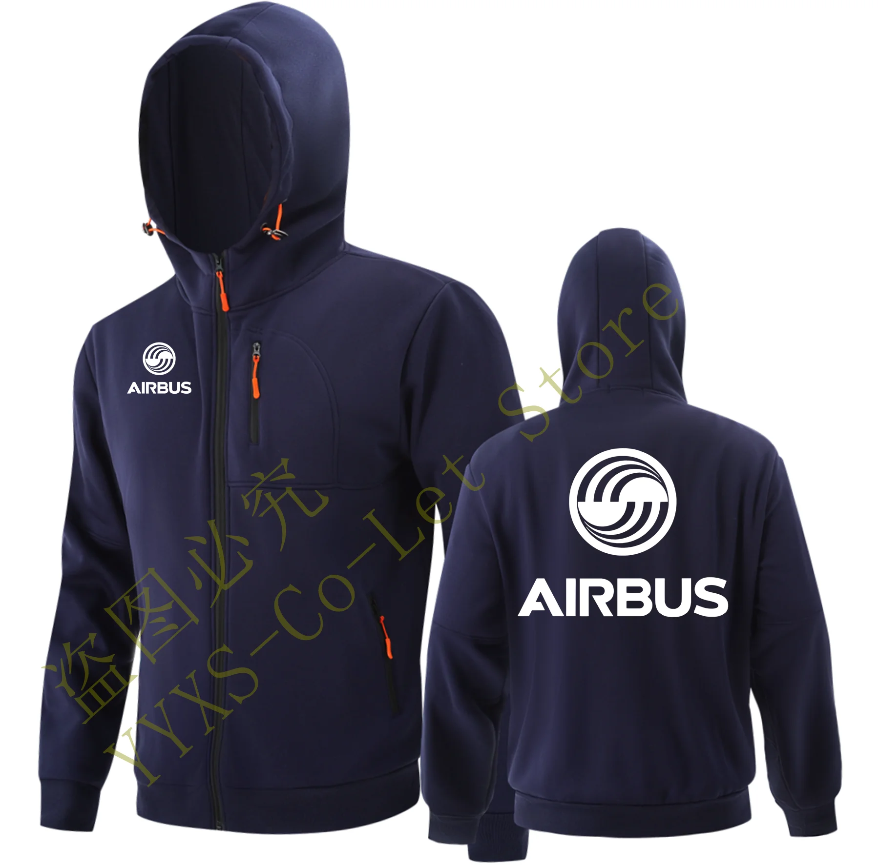 

AIRBUS AVIATION Flight Men Jackets Hoodies Coats Airbusfan A320 Zipper Sweatshirts Male Fashion Jacket Mens Hooded Sweatshirt GG