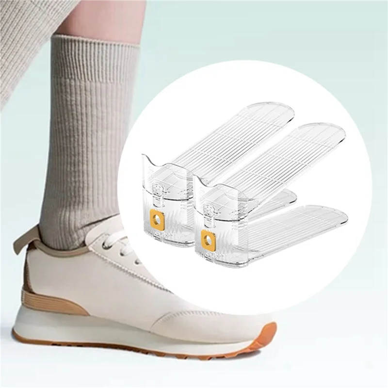 

Y17A Shoe Stacker 12Pack Adjustable Shoe Slots Space Saver Shoe Rack For Cabinet Storage Shoe Holder Stand For Organization