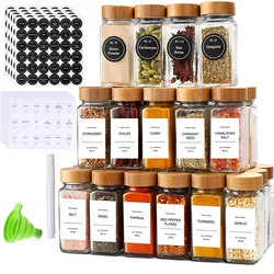 12 Units 120ml 4oz Glass Seasoning Bottle Salt and Pepper Shaker Kitchen Glass Spice Jars Glass Honey Jar