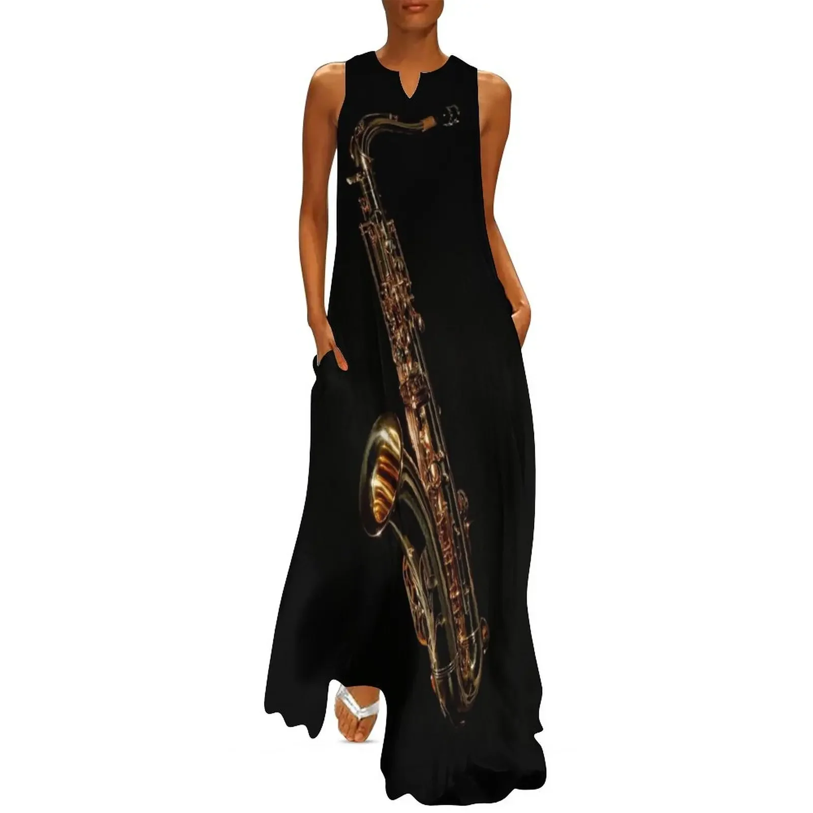 

Saxophone Long Dress ceremony dresses evening dress woman Elegant gown dress party night