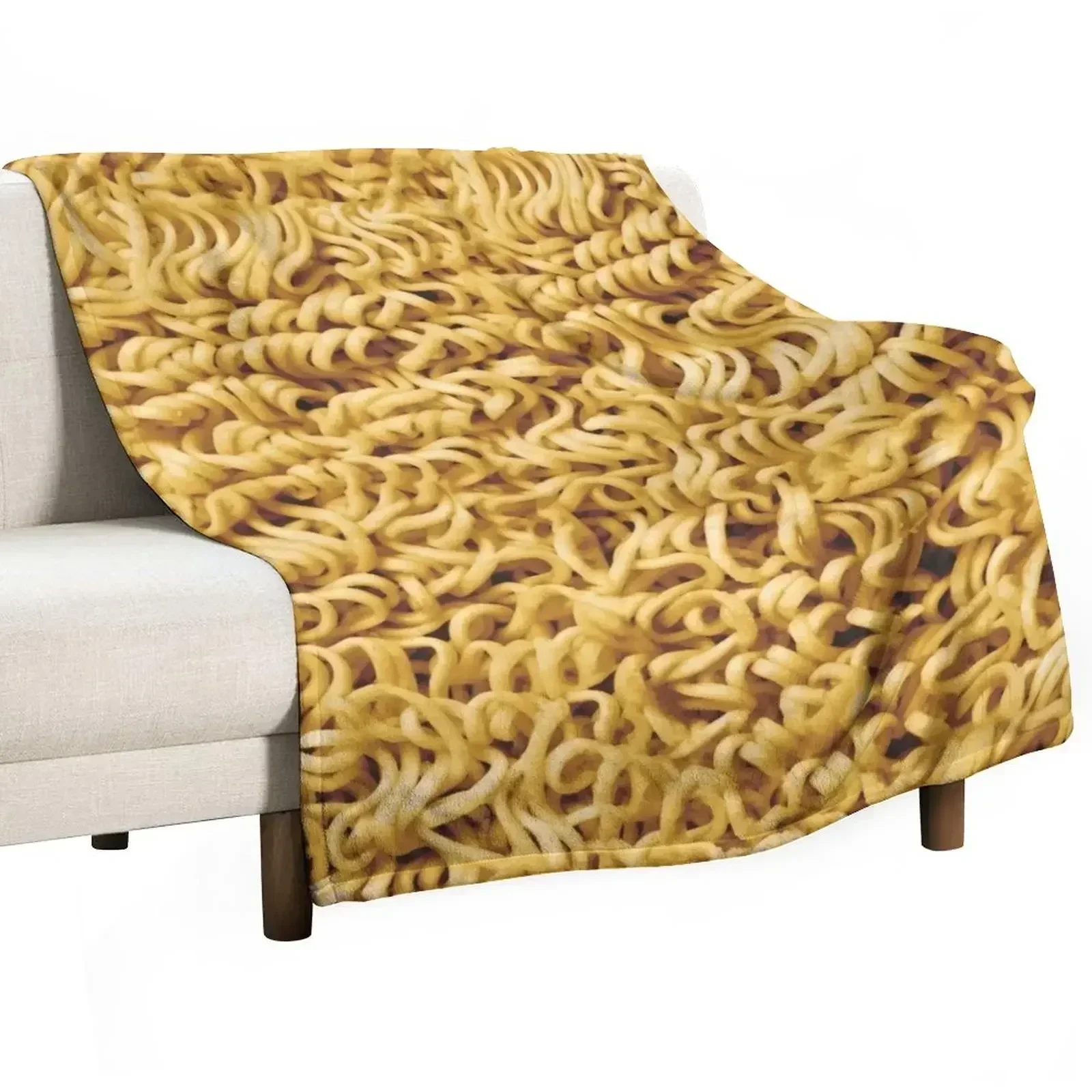 Seamless Ramen Noodle Pattern Throw Blanket wednesday Soft Beds Luxury St Bed Fashionable Travel warm winter Blankets
