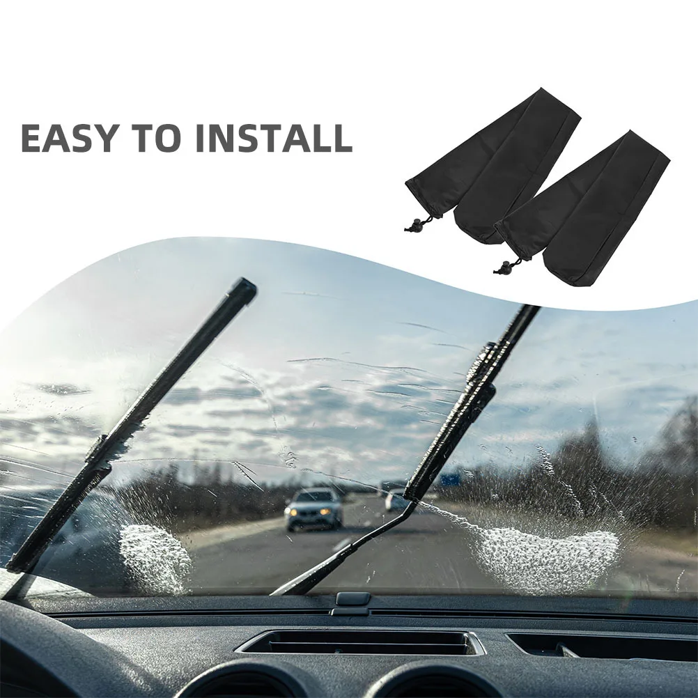 أغطية ممسحة المطر لسيارة Rv شاحنة حماية الزجاج الأمامي قطرات الثلج أكمام ممسحة السيارات الحرس السيارات #6