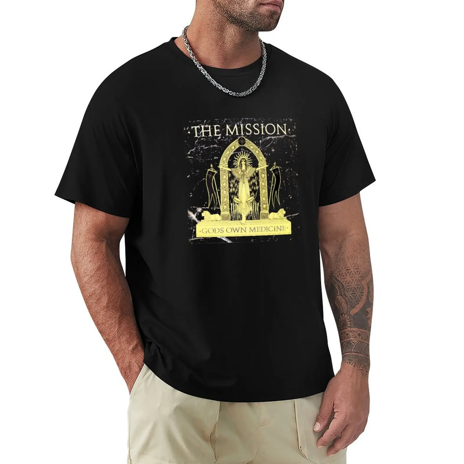 

The Mission - God's Own Medicine T-Shirt Casual Fashion Short Sleeve Cotton T-Shirt